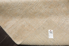 8x10 Beige, Gray, Muted Earth Tones Color Hand Loomed Sherpa Wool and Silk Modern Oriental Rug