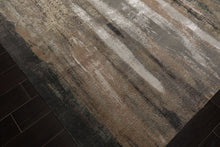 8x10 Beige, Gray, Taupe Color Hand Knotted Sherpa Wool and Silk Modern Oriental Rug
