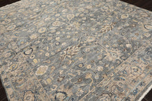 8x10 Slate, Blue, Gray Color Hand Knotted Oushak Wool Traditional Oriental Rug