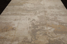9x12 Beige, Tan, Gray Color Hand Knotted Sherpa Wool and Silk Modern Oriental Rug
