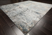 8x10 Slate, Blue, Gray Color Hand Knotted Sherpa Bamboo Silk Modern & Contemporary Oriental Rug