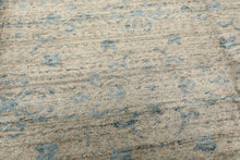 9x12 Gray, Beige, Aqua Color Hand Loomed Tibetan Wool Transitional Oriental Rug