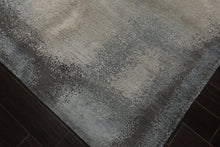 10x14 Gray, Beige, Celadon Color Hand Knotted Sherpa Wool and Silk Modern Oriental Rug