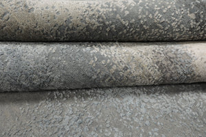 10x14 Gray, Beige, Celadon Color Hand Knotted Sherpa Wool and Silk Modern Oriental Rug