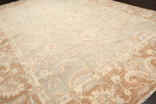 10x14 Seafoam, Mocha, Ivory Color Hand Knotted Peshawar Wool Traditional Oriental Rug