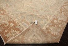 10x14 Seafoam, Mocha, Ivory Color Hand Knotted Peshawar Wool Traditional Oriental Rug