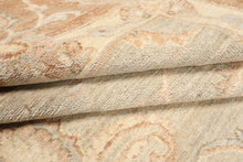 10x14 Seafoam, Mocha, Ivory Color Hand Knotted Peshawar Wool Traditional Oriental Rug