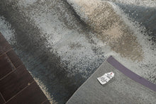 6x9 Gray, Beige, Blue Color Hand Knotted Sherpa Wool and Silk Modern Oriental Rug