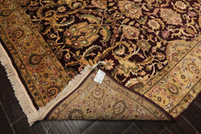 6x9 Maroon, Gold, Sage Color Hand Knotted Agra New Zealand Wool Traditional Oriental Rug