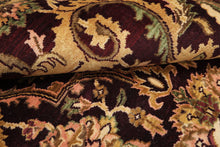6x9 Maroon, Gold, Sage Color Hand Knotted Agra New Zealand Wool Traditional Oriental Rug