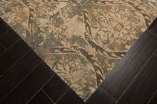 8x10 Beige, Greenish, Gray Color Hand Knotted Tibetan Wool Transitional Oriental Rug