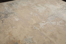 10x14 Beige, Gray, Ivory Color Hand Knotted Sherpa Wool and Silk Modern Oriental Rug