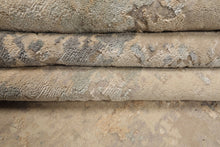10x14 Beige, Gray, Ivory Color Hand Knotted Sherpa Wool and Silk Modern Oriental Rug