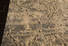 8x10 Beige, Greenish, Gray Color Hand Knotted Tibetan Wool Transitional Oriental Rug