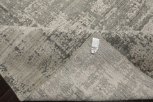 8x10 Tone on Tone Gray, , Color Hand Loomed Sherpa Wool and Silk Modern Oriental Rug