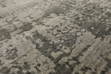 8x10 Tone on Tone Gray, , Color Hand Loomed Sherpa Wool and Silk Modern Oriental Rug
