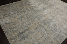 8x10 Gray, Beige, Slate Color Hand Loomed Sherpa Wool and Silk Modern Oriental Rug
