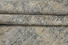 8x10 Gray, Beige, Slate Color Hand Loomed Sherpa Wool and Silk Modern Oriental Rug