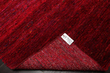 4x6 Red, Purple, Turquoise Color Hand Knotted Gabbeh Silk Contemporary Oriental Rug