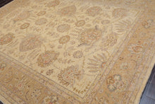 8'11'' x 11'6'' Hand Knotted 100% Wool Peshawar Oriental Area Rug Beige