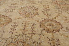 8'11'' x 11'6'' Hand Knotted 100% Wool Peshawar Oriental Area Rug Beige