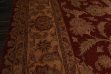 11x16 Burnt Orange, Light Gold, Mint Color Hand Knotted Tabriz wool Traditional Oriental Rug