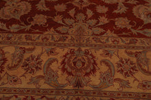11x16 Burnt Orange, Light Gold, Mint Color Hand Knotted Tabriz wool Traditional Oriental Rug