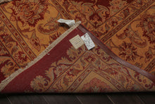 11x16 Burnt Orange, Light Gold, Mint Color Hand Knotted Tabriz wool Traditional Oriental Rug