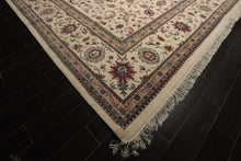 12x15 Ivory, Rose, Sage Color Hand Knotted Kashan wool Traditional Oriental Rug