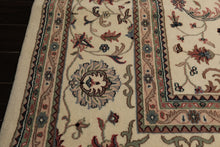 12x15 Ivory, Rose, Sage Color Hand Knotted Kashan wool Traditional Oriental Rug