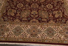 9'2" x 12' Hand Knotted 100% Wool Agra Superfine Oriental Area Rug Burgundy