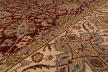 9'2" x 12' Hand Knotted 100% Wool Agra Superfine Oriental Area Rug Burgundy