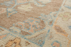 3x5 Ivory, Blush, Blue Color Hand Knotted Turkish Wool Arts & Crafts/Mission Oriental Rug