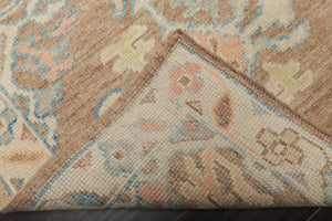 3x5 Ivory, Blush, Blue Color Hand Knotted Turkish Wool Arts & Crafts/Mission Oriental Rug