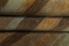 9x12 Taupe, Brown, Mint Color Hand Knotted Tibetan Wool Modern & Contemporary Oriental Rug