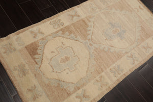 3x5 Beige, Brown, Slate Color Hand Knotted Turkish Wool Arts & Crafts/Mission Oriental Rug