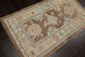 3x5 Camel, Beige, Brown Color Hand Knotted Turkish Wool Arts & Crafts/Mission Oriental Rug
