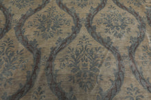 10x14 Silver, Gray, Blue Color Hand Knotted Tibetan Wool Transitional Oriental Rug