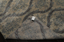 10x14 Silver, Gray, Blue Color Hand Knotted Tibetan Wool Transitional Oriental Rug