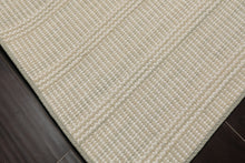 Multi Size Beige Sage Color Hand Loomed Flatweave Wool Modern Oriental Rug