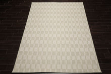 Multi Size Green White Color Hand Loomed  Wool Modern Oriental Rug