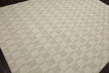 Multi Size Green White Color Hand Loomed  Wool Modern Oriental Rug