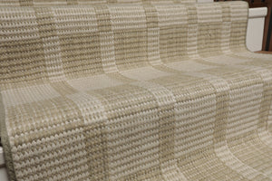 Multi Size Green White Color Hand Loomed Flatweave Wool Modern Oriental Rug