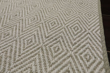 Multi Size White Sage Color Hand Loomed  Wool Modern Oriental Rug