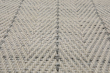 Multi Size Ivory  Gray Color Hand Loomed  Wool Contemporary Oriental Rug