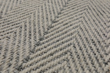 Multi Size Ivory  Gray Color Hand Loomed  Wool Geometric Oriental Rug