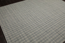 Multi Size Slate Ivory Color Hand Woven  Wool Modern Oriental Rug