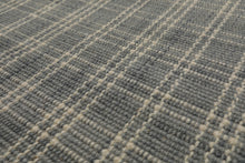 Multi Size Slate Ivory Color Hand Woven Flatweave Wool Modern Oriental Rug