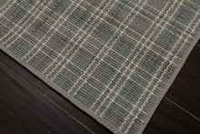 Multi Size Slate Ivory Color Hand Woven  Wool Modern Oriental Rug