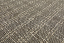 Multi Size Gray Ivory Color Hand Woven  Wool Modern Oriental Rug